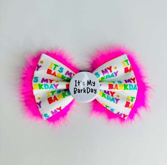 Fluffy Barkday Bow